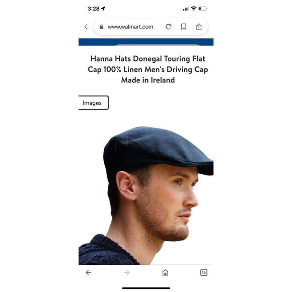 Hanna Hats Donegal Touring Flat Cap 100% Linen Made in Ireland - Picture 1 of 5